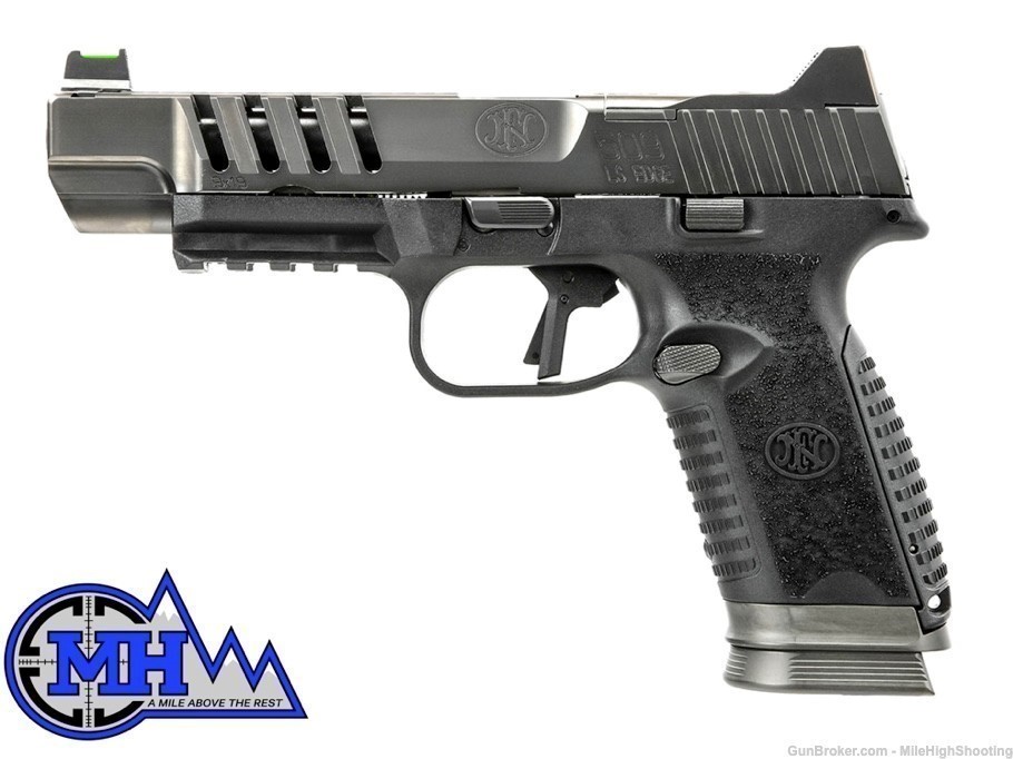 FN 509 LS Edge Tactical 9mm Pistol (3) 17 Round Mags Black/Gray - 66-100843-img-0