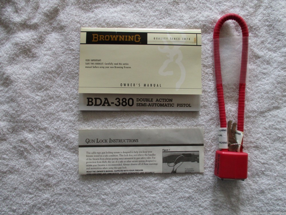 Browning BDA Double Action Nickel Pistol Package, 2003 (Gently Used)-img-42