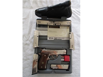 Browning BDA Double Action Nickel Pistol Package, 2003 (Gently Used)
