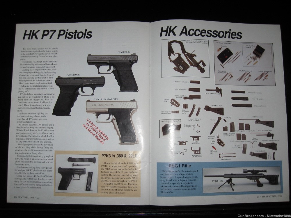 SENTINEL 1994 complete Heckler & Koch HK product catalog RARE-img-5