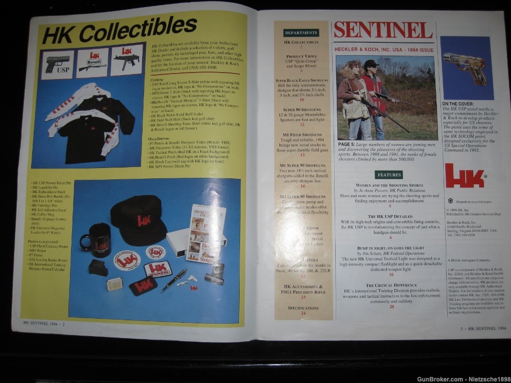 SENTINEL 1994 complete Heckler & Koch HK product catalog RARE-img-1