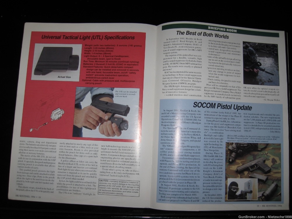 SENTINEL 1994 complete Heckler & Koch HK product catalog RARE-img-4