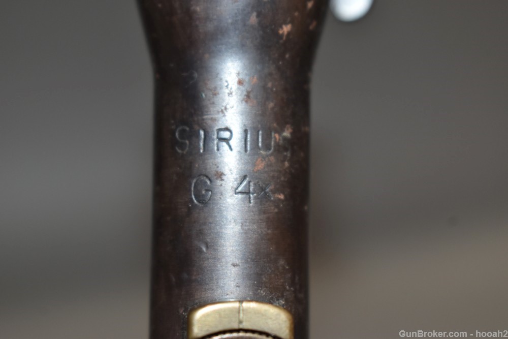 WW1? German Gerard Sirius G 4X Fixed Power Rifle Scope W Rings #1 Reticle-img-9
