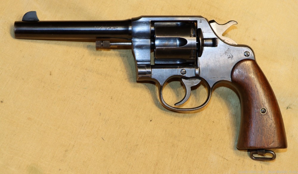 Fine WWI Colt Model 1917 .45 ACP DA Revolver Spring 1918-img-1
