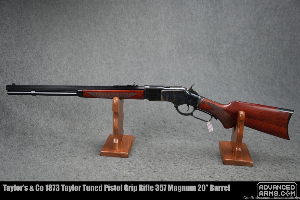 Taylor’s & Co 1873 Taylor Tuned Pistol Grip Rifle 357 Magnum 20” Barrel-img-1
