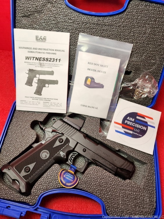 EAA WITNESS 2311 9MM 4.25" 17+1MAGS *FIRST 3000 COME WITH RED DOT*-img-0
