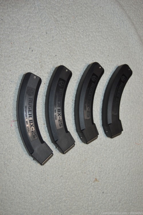 FOUR Factory Ruger BX-25 10-22 25 Shot Magazines -img-6