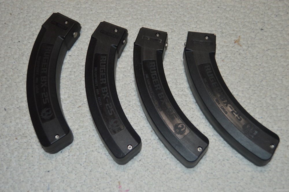 FOUR Factory Ruger BX-25 10-22 25 Shot Magazines -img-3