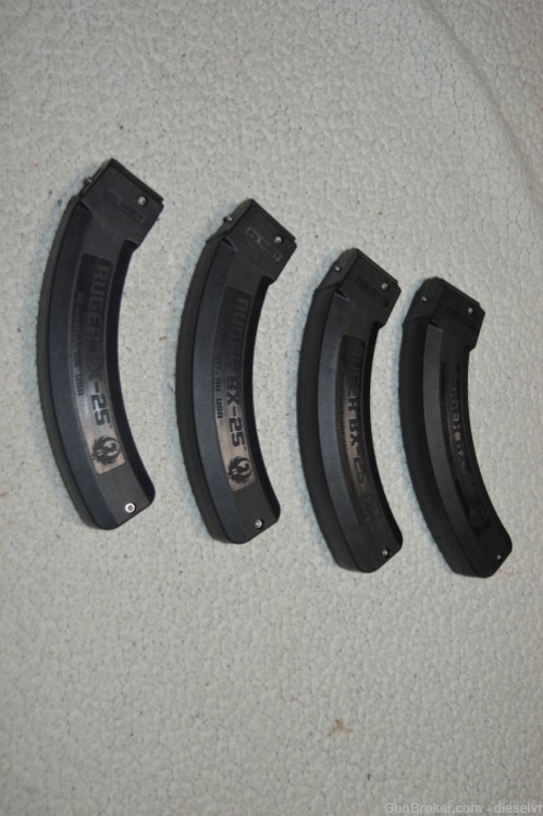 FOUR Factory Ruger BX-25 10-22 25 Shot Magazines -img-5