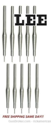 Lee Precision Decapping Pins (Ten) for 30-06 Cal Long New! # SE2277-img-0