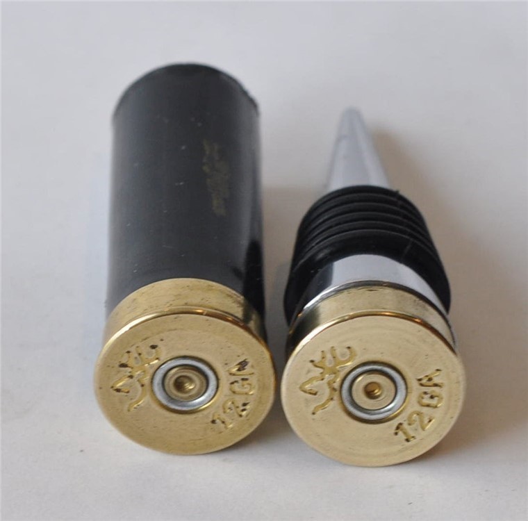 Browning 12 Gauge Shotgun Shell Bullet Bottle Stopper Wine Bottle Stopper-img-2