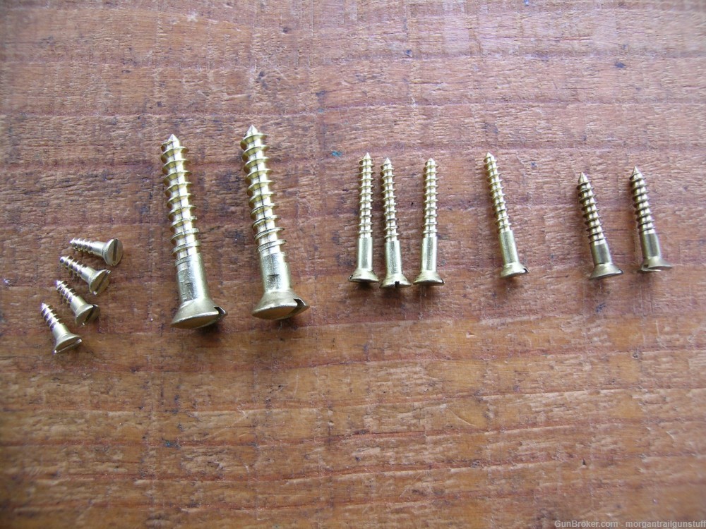 Thompson/Center Hawken Complete 12 Pc Brass Wood Screw Set-img-0