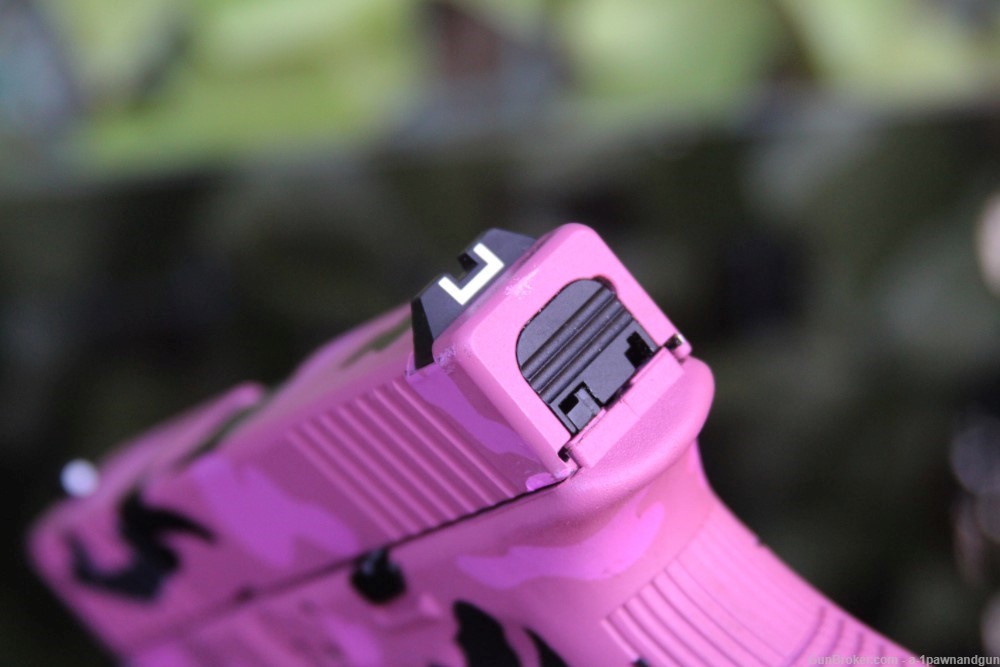 Glock 26/3 9mm Pink Camo  Duracoat Custom-img-7