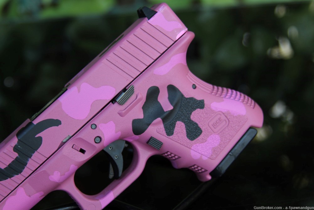 Glock 26/3 9mm Pink Camo  Duracoat Custom-img-10