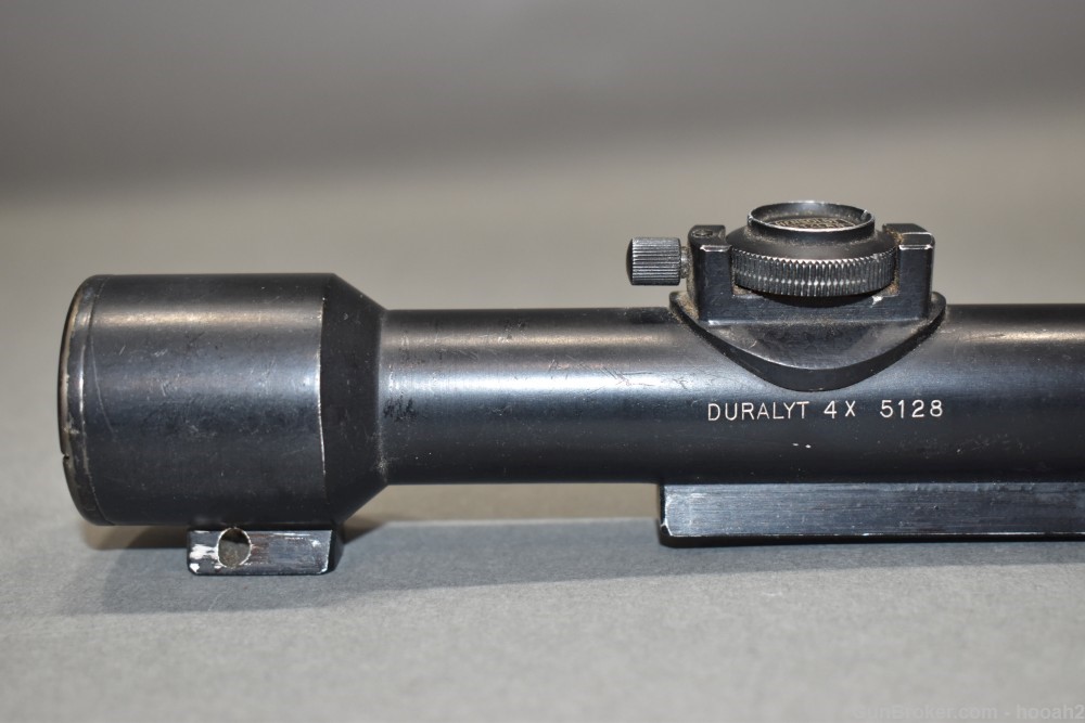 Vintage German Hensoldt Wetzlar 4X Duralyt Rifle Scope Aluminum 1960's?-img-1