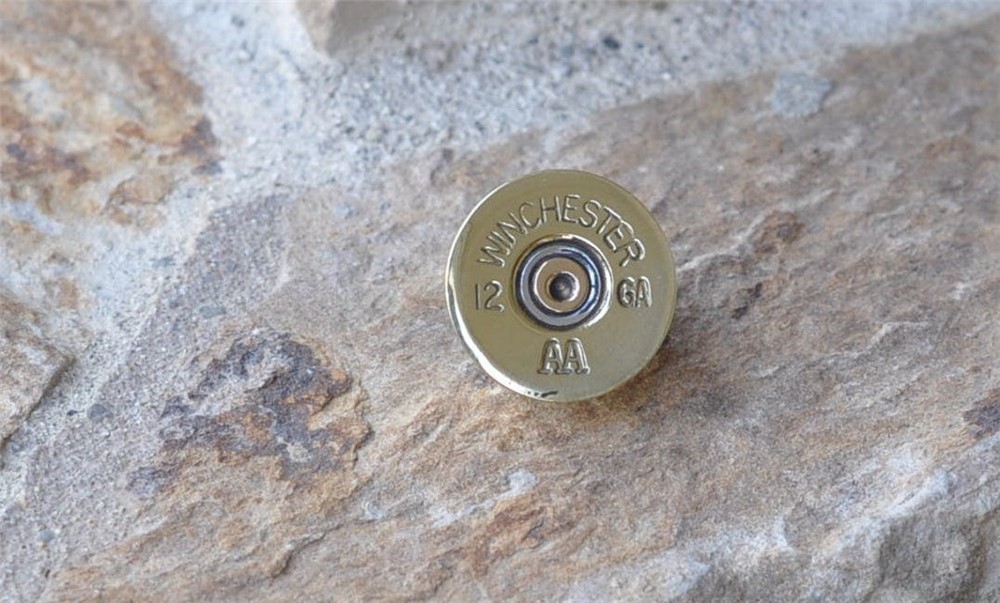 Winchester AA 12 Gauge Shotgun Shell Bullet Lapel Pin Trap Shooting-img-0