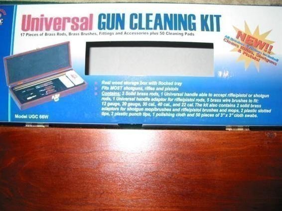 DAC 17pc Universal Gun Cleaning Kit-Wood Case-img-2