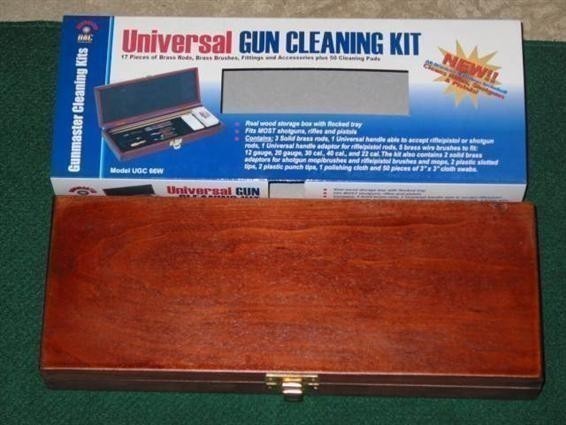 DAC 17pc Universal Gun Cleaning Kit-Wood Case-img-1