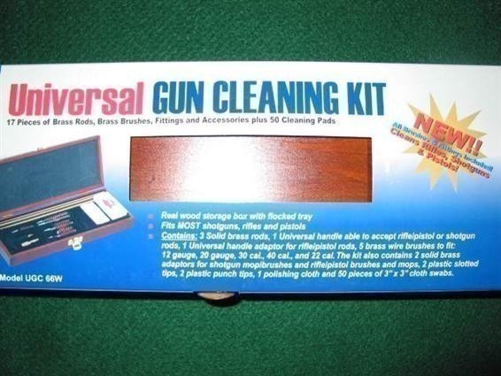 DAC 17pc Universal Gun Cleaning Kit-Wood Case-img-4