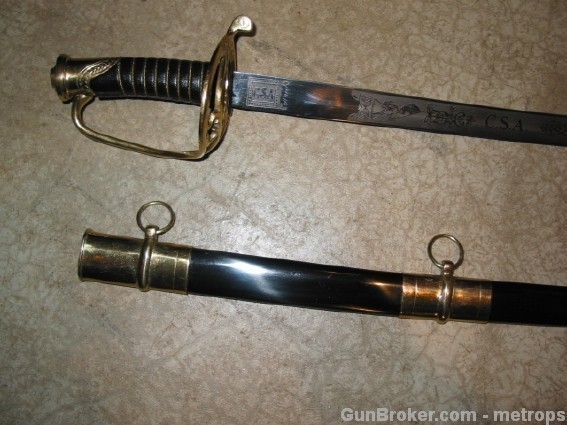 Confederate Shelby Cavalry Officer's Sword-NEW!-img-1