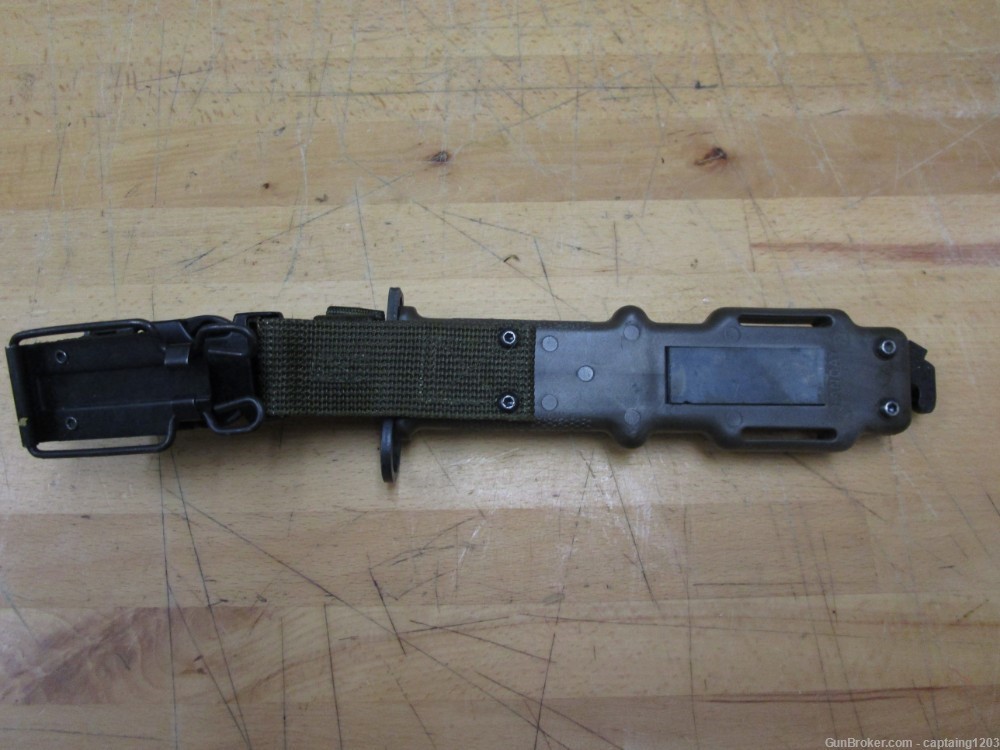 LanCay M9 Military Fixed Blade/Saw Tooth Gray Coated & Sheath-USA-1995-NEW!-img-4