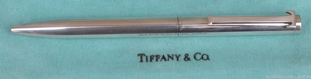 Tiffany & Co. Pen T Clip Executive Sterling Silver 925 Made in Germany-img-0