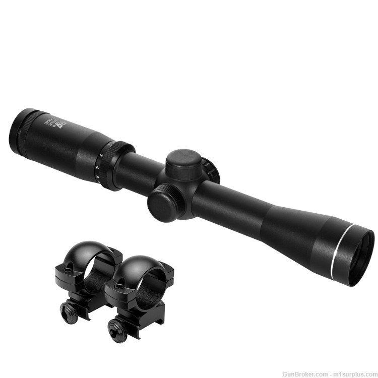 Long Eye Relief  2-7x32 illuminated Scout Rifle Scope fits Picatinny Rails-img-0