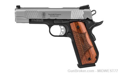 Smith & Wesson 108485 1911 E-Series 45 ACP 8+1 4.25" Pistol-img-0