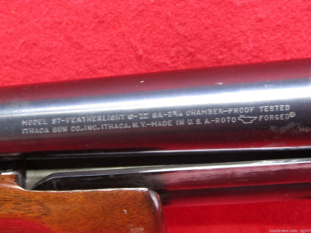 Ithaca 37 Featherlight 12 GA 2 3/4 In Pump Action Shotgun Made 1968 C&R Ok-img-16