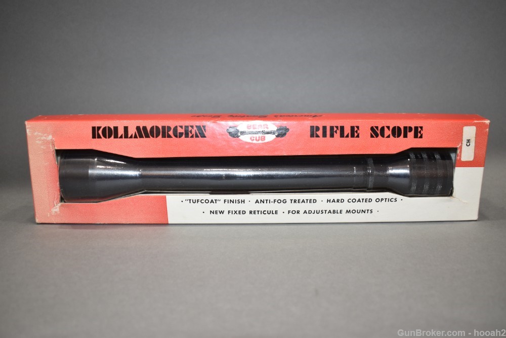 Excellent Kollmorgen Bear Cub 4X Special Fixed Rifle Scope W Orig Box 26mm-img-6