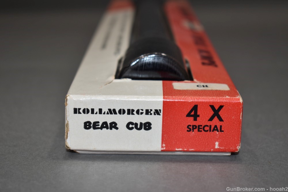 Excellent Kollmorgen Bear Cub 4X Special Fixed Rifle Scope W Orig Box 26mm-img-7