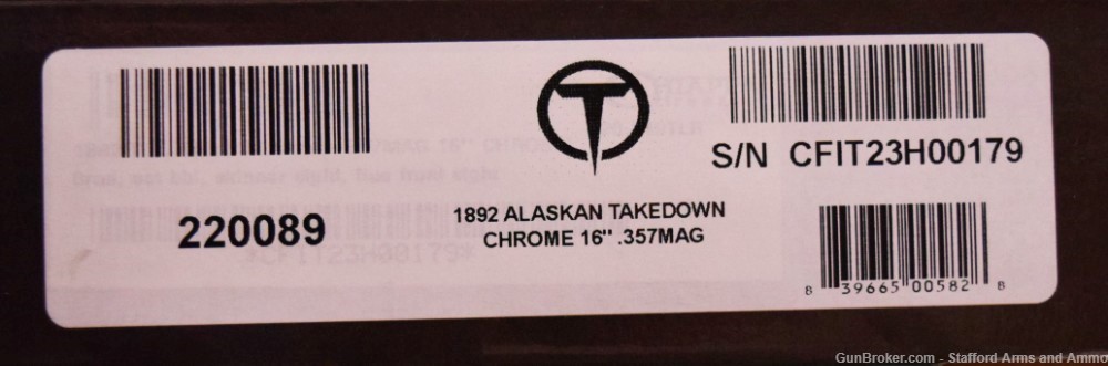 Taylor & Co Chiappa Alaskan 1892 TD 357 mag 38 Spl 16" Chrome 920.349 NIB-img-24