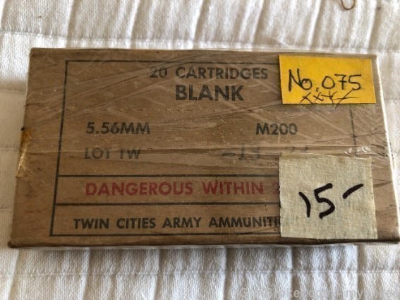 Full Sealed Box Of 5.57mm blank Cartridges-img-0