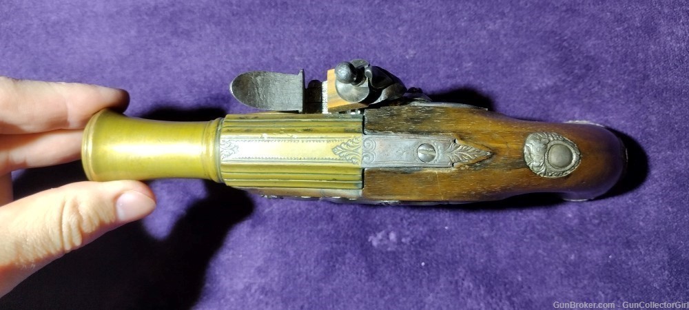 Exquisite French Small Flintlock Pistol-img-4
