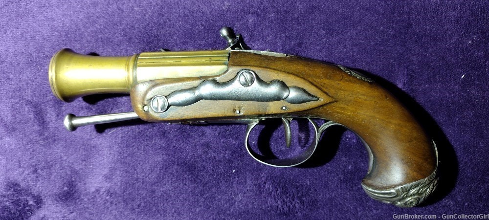 Exquisite French Small Flintlock Pistol-img-1