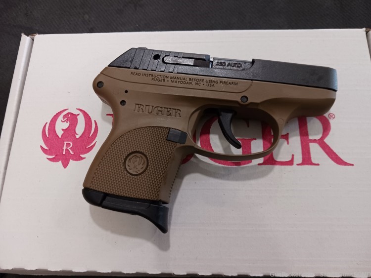 RUGER LCP 380 ACP 2.75" FDE 6-RD SEMI AUTO PISTOL NEW!-img-1