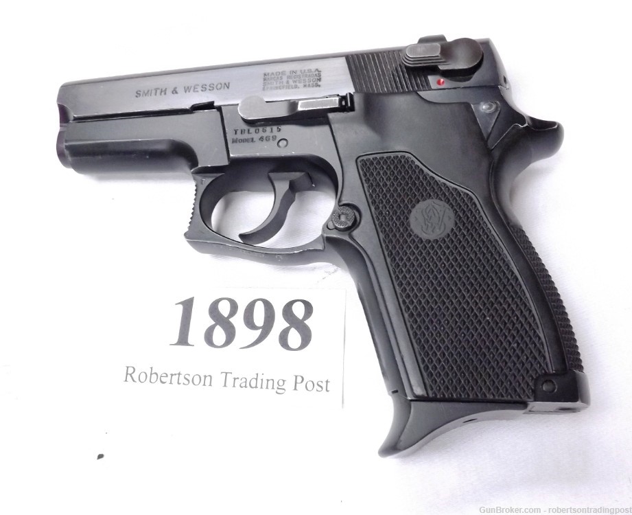 Smith & Wesson 9mm model 469 Compact 1989 VG-Exc 3 Safeties S&W 6906 type-img-0