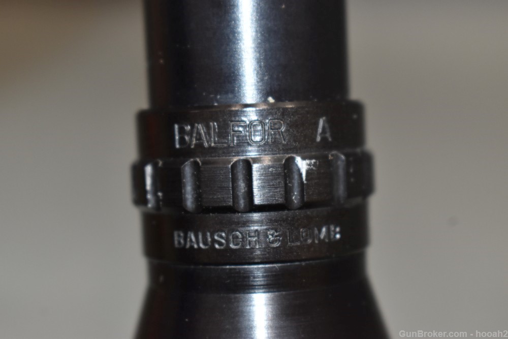 Vintage Bausch & Lomb Balfor A 4X Fixed Power Rifle Scope W Box-img-12