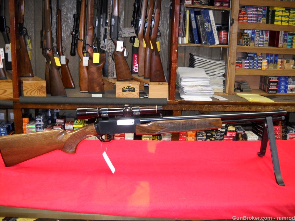 Browning BPR 22 Magnum Leupold M8-3x 99% Metal 90% Wood Mint Bore-img-0