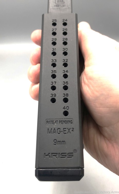 Kriss MagEx2 Extended 40 Round 9mm Glock Magazine-img-7