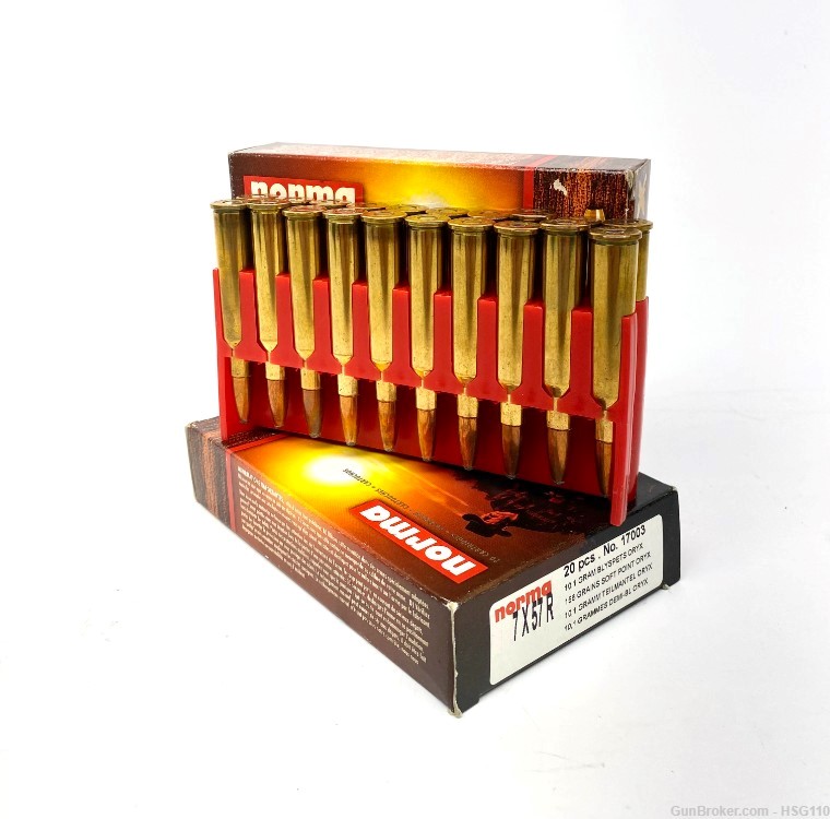 7X57R 156gr Soft Point Oryx (2 Boxes)-img-0
