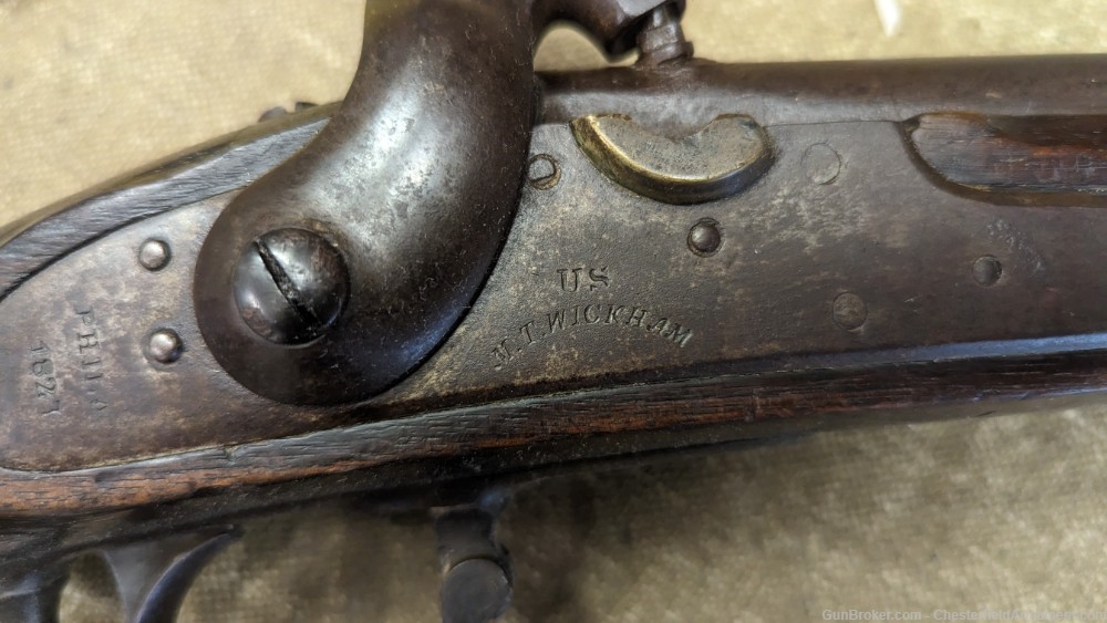 1827 W.T. Wickham- Philadelphia US marked musket-img-20