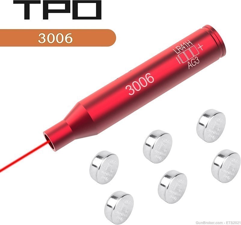 30-06 7.62x63 25-06 and 270 Red Laser Bore Sight with batteries-img-2