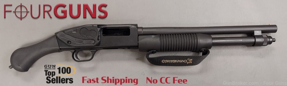 Mossberg 590 Shockwave Pump Action Shotgun 20 Ga 14.375" Barrel CT Laser-img-0