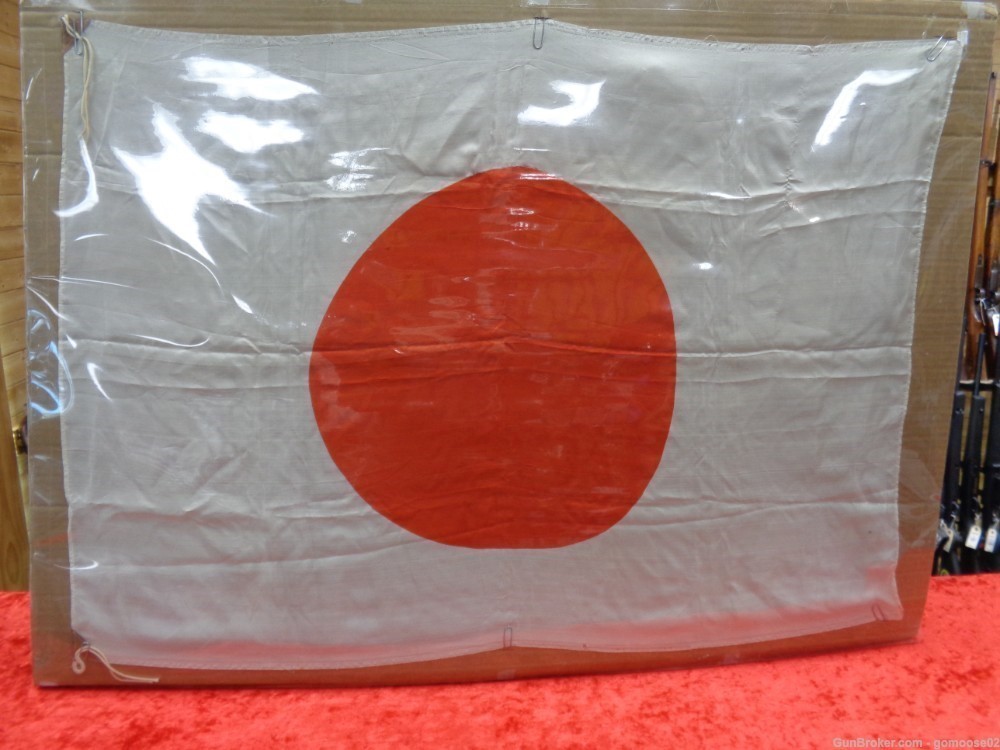Japanese Good Luck Silk Flag WWII Rising Sun Meatball Japan World War TRADE-img-0
