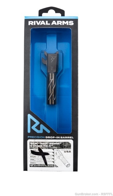 Rival Arms V1 Drop-In Barrel 9mm 3.10"  S&W M&P Shield, M2.0-img-0