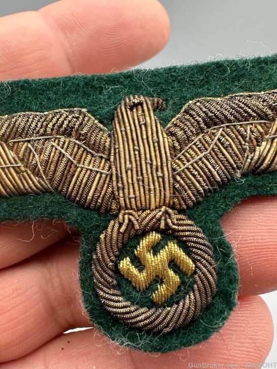WW2 German Army General Breast Eagle Uniform insignia patch Unissued-img-3