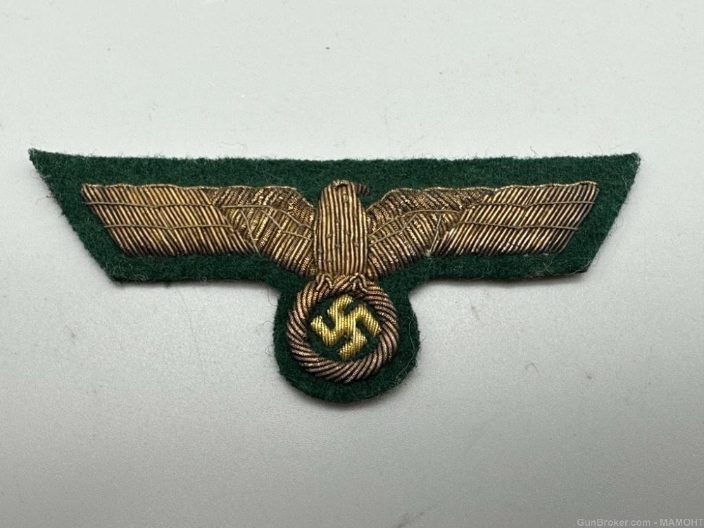 WW2 German Army General Breast Eagle Uniform insignia patch Unissued-img-0