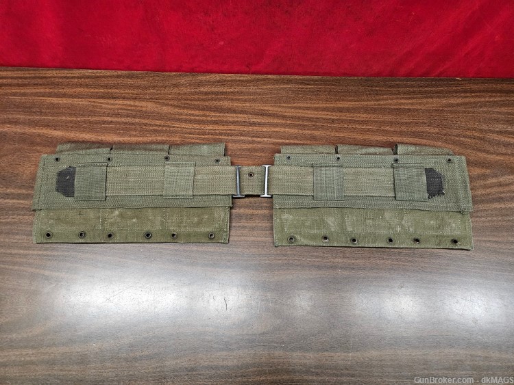 Six WWII Era Double Mag Pouches for Browning BAR Magazines-img-1