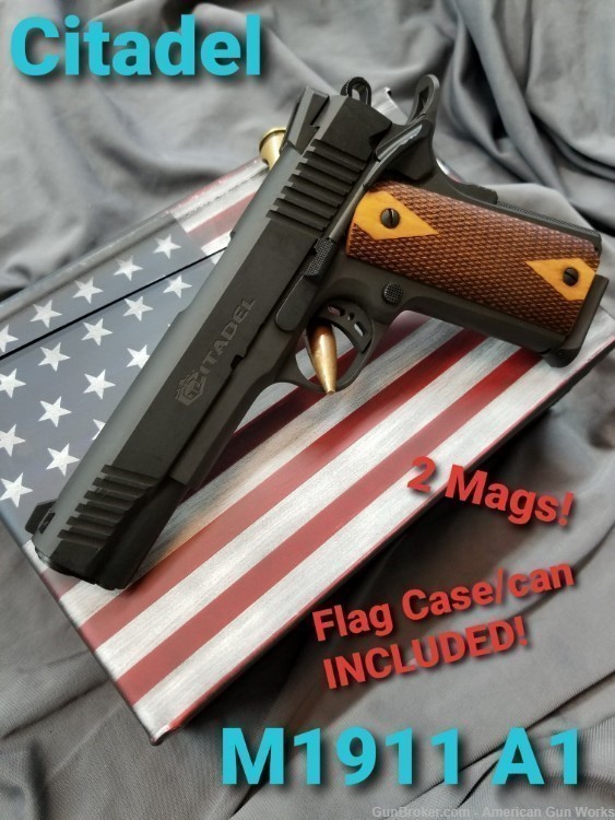 M 1911A1 Government by Citadel - 45 ACP with Case & Extra Mag! CAOK NO RES!-img-0
